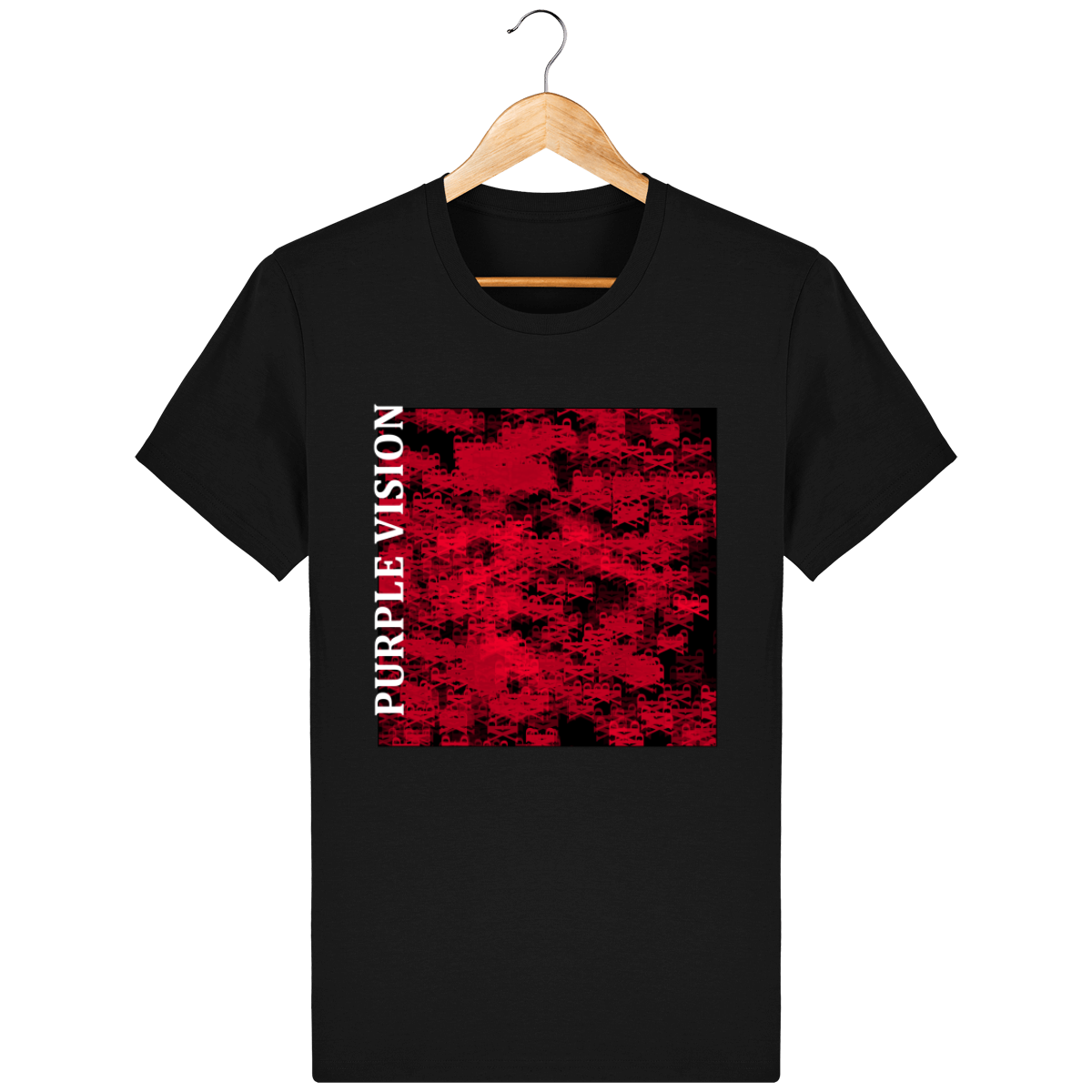 T-shirt Pvrple vision red vision